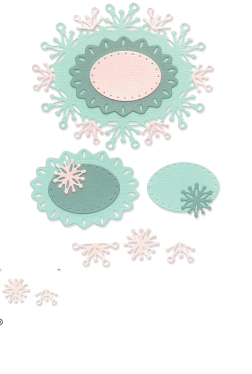 Sizzix Thinlits Die Set 6PK - Snowflake Labels by Olivia Rose